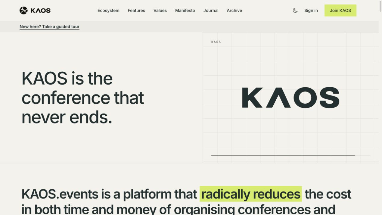 The KAOS homepage